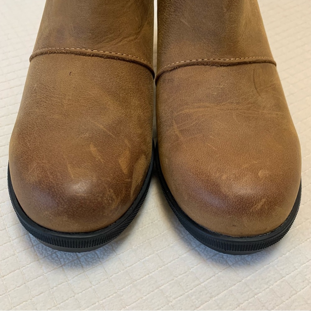 Sorel tan leather wedge boots from - Picture 2 of 13